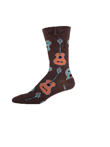 Men's Socks - Guitar Brown