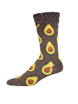 Men's Socks - Avocado Heather Brown