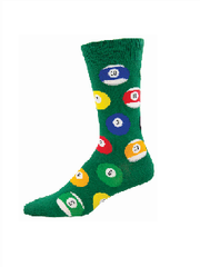 Men's Socks - Billiard Balls Green