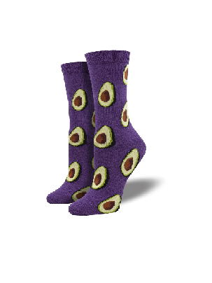 Ladies Bamboo Socks - Let's Guac About It