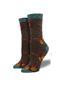 Ladies Bamboo Socks  - Monarchy Brown