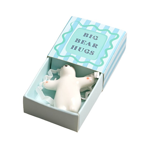 Tiny Matchbox Ceramic Token - Bear