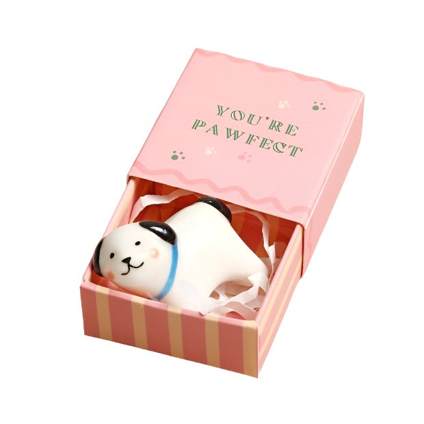 Tiny Matchbox Ceramic Token - Dog