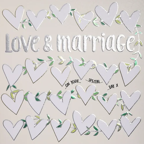 Love & Marriage Foil Card